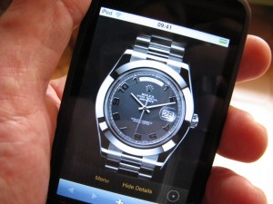 Itouch en main et Catalogue Montre Rolex